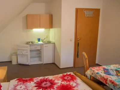 Küche/Küchenzeile in der Unterkunft Gästehaus Teichmann