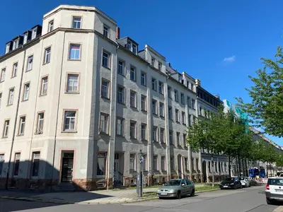Das Gebäude in dem sich die Ferienwohnung befindet