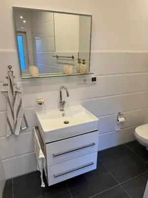 Ein Badezimmer in der Unterkunft Dein Hideaway - Grimma entdecken und genießen