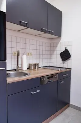 Küche/Küchenzeile in der Unterkunft Gemütliches Apartment in Chemnitz Rabenstein
