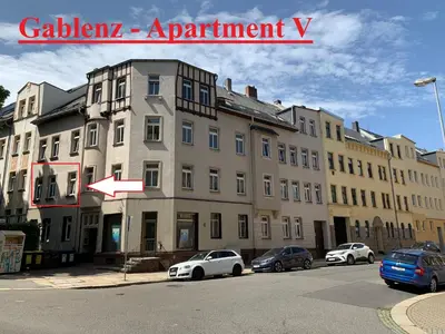 Das Gebäude in dem sich die Ferienwohnung befindet