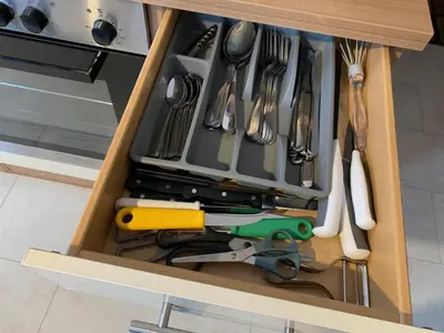 Küche/Küchenzeile in der Unterkunft Gablenz - Apartment V - Top-Lage