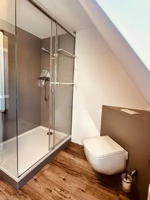 Ein Badezimmer in der Unterkunft Apartment #3Panoramablick