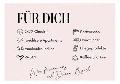 Ein Zertifikat, Auszeichnung, Logo oder anderes Dokument, das in der Unterkunft Am Engelserker - Apartments im Zentrum ausgestellt ist
