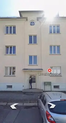 Das Gebäude in dem sich die Ferienwohnung befindet