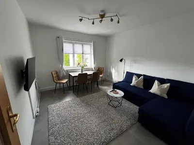 Ein Sitzbereich in der Unterkunft Gemütliche, ruhige Wohnung in zentraler Lage
