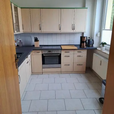 Küche/Küchenzeile in der Unterkunft Ferienwohnung Reichel