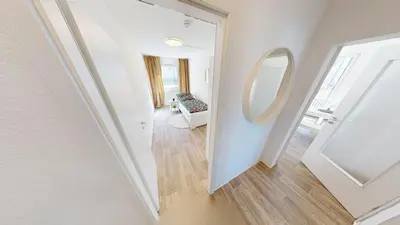 Ein Badezimmer in der Unterkunft Ruhig gelegene 3-Raum-FeWo, WLAN