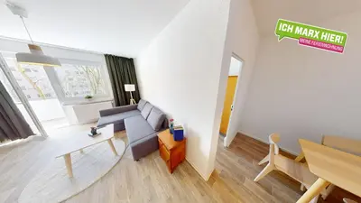 Ein Sitzbereich in der Unterkunft Apartment für 5 Personen, WLAN