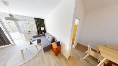 Ein Sitzbereich in der Unterkunft Apartment für 5 Personen, WLAN