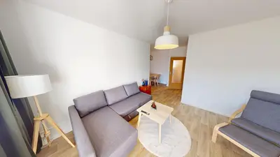 Ein Sitzbereich in der Unterkunft Apartment für 5 Personen, WLAN