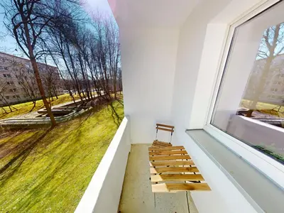 Ein Balkon oder eine Terrasse in der Unterkunft Family-Apartment mit Balkon und WLAN