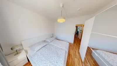Ein Bett oder Betten in einem Zimmer der Unterkunft Komfortabel Wohnen für 5 Personen, WLAN