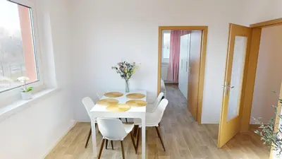 Grundriss der Unterkunft Lichterfülltes Apartment mit WLAN