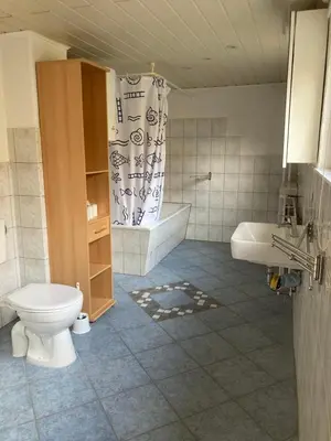 Ein Badezimmer in der Unterkunft Friedland Ferienwohnung