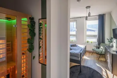 TV/Unterhaltungsangebot in der Unterkunft Farb-Reich - Sauna, Netflix, Nespresso, Zentral