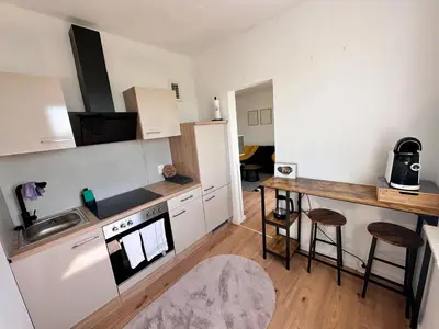 Küche/Küchenzeile in der Unterkunft Ferienwohnung Rida - Stilvoll übernachten