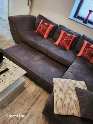 Ein Sitzbereich in der Unterkunft Große Wohnung in Dresden