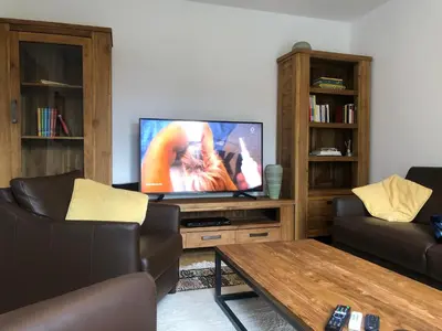 TV/Unterhaltungsangebot in der Unterkunft Maison Euba am Zeisigwald