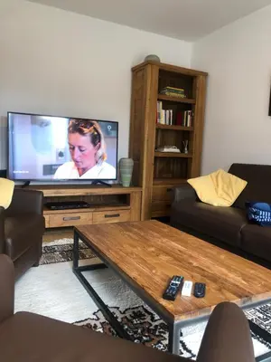 TV/Unterhaltungsangebot in der Unterkunft Maison Euba am Zeisigwald