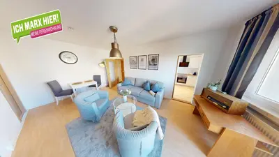 Ein Sitzbereich in der Unterkunft Urban gelegenes Apartment mit WLAN