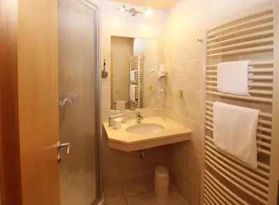 Ein Badezimmer in der Unterkunft Gut Haferkorn GmbH