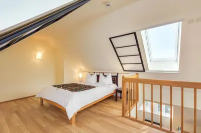 Ein Bett oder Betten in einem Zimmer der Unterkunft Gut Haferkorn GmbH