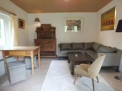 Ein Sitzbereich in der Unterkunft Ferienhaus Nicklas
