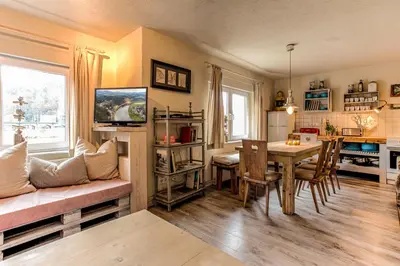 Küche/Küchenzeile in der Unterkunft Ferienhaus StrandHaus