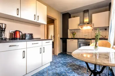 Küche/Küchenzeile in der Unterkunft Apartment Schrammsteinblick 1