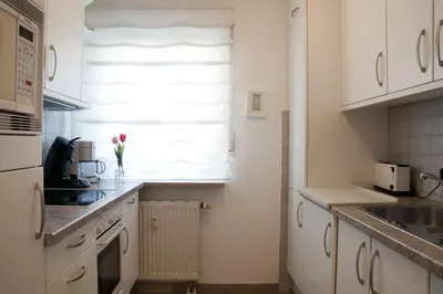 Küche/Küchenzeile in der Unterkunft Ferienwohnung Henninger