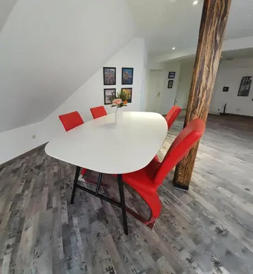 Ein Sitzbereich in der Unterkunft 2,5 Zimmer Ruhig und Exklusiv