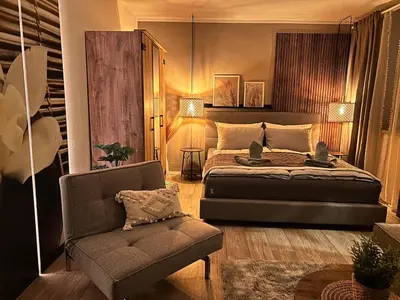 Ein Bett oder Betten in einem Zimmer der Unterkunft Erzperle