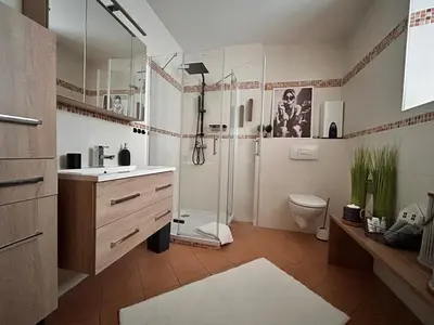 Ein Badezimmer in der Unterkunft Erzperle