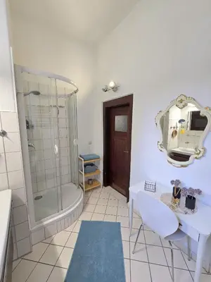 Ein Badezimmer in der Unterkunft Ferienwohnung im Musikerviertel