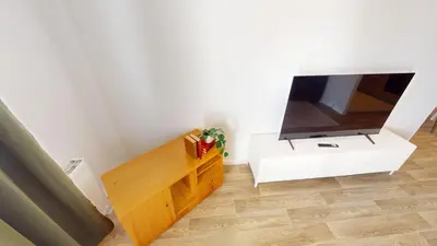 TV/Unterhaltungsangebot in der Unterkunft Wohlfühlapartment für 5 Personen, Haltestelle der Linie 5 in unmittelbarer Nähe, WLAN
