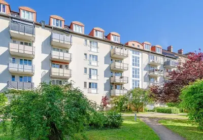 Das Gebäude in dem sich die Ferienwohnung befindet