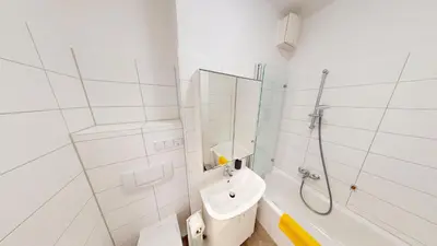 Ein Badezimmer in der Unterkunft Ferienwohnung mit Weitblick, WLAN