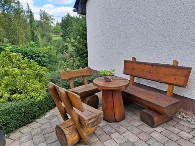Ein Garten an der Unterkunft Ferienhof Leuner