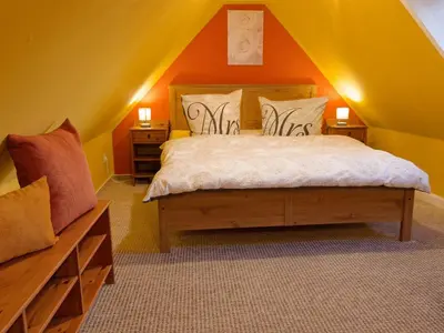 Ein Bett oder Betten in einem Zimmer der Unterkunft Ferienhof Leuner