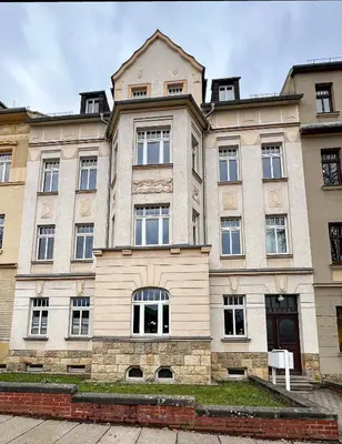 Das Gebäude in dem sich die Ferienwohnung befindet