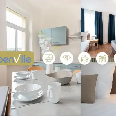 Benville Freital - 2 Schlafzimmer - Wohnküche - WLAN