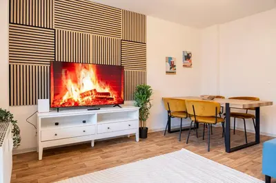 TV/Unterhaltungsangebot in der Unterkunft Atelierwohnung am Stadtpark