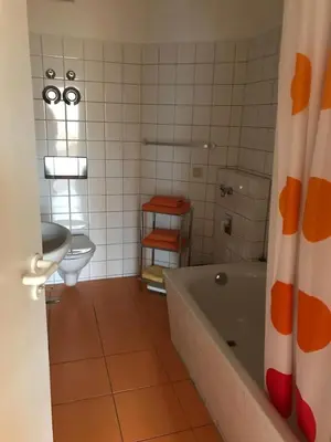 Ein Badezimmer in der Unterkunft City Apart Dresden für 2 Personen