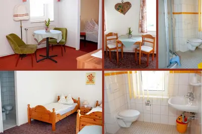 Ein Badezimmer in der Unterkunft Pension 