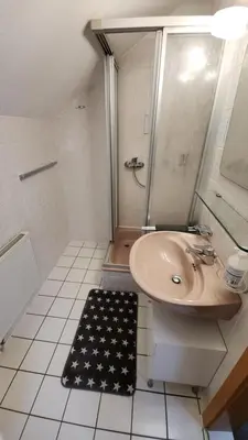 Ein Badezimmer in der Unterkunft Pension 7-Eichen 44