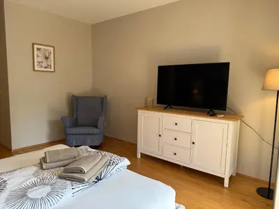TV/Unterhaltungsangebot in der Unterkunft Gemütlich und ruhig im Herzen der Dresdner Neustadt