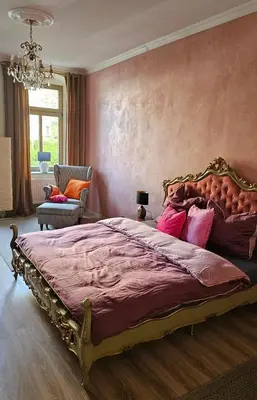 Ein Bett oder Betten in einem Zimmer der Unterkunft Privatzimmer in 4 Zimmer EG Wohnung in Altchemnitz