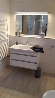 Ein Badezimmer in der Unterkunft Ferienwohnung Glückswiese