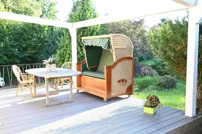 Ein Garten an der Unterkunft Pension Sonne Hartha
